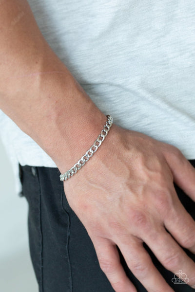 Halftime - Urban Silver Bracelet - Men's  - Paparaazi