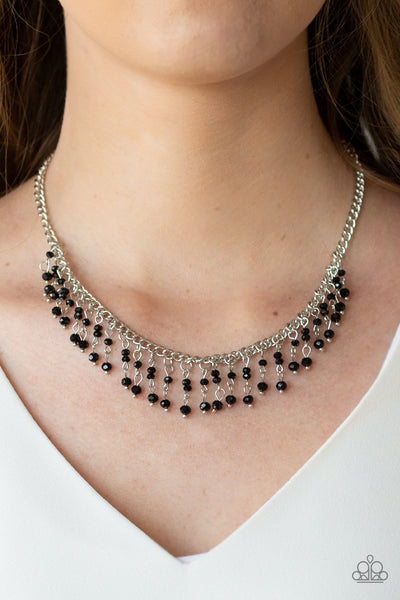 Sporadic Sparkle - Black Necklace - Paparazzi