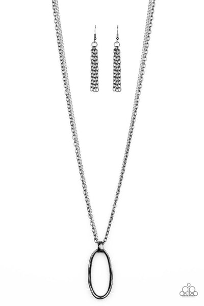 Industrial Confidence - Multi Necklace - Paparazzi