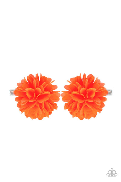 Neatly Neon - Orange Hair Clip - Paparazzi