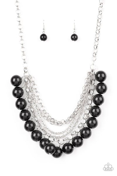 One-Way WALL STREET - Black Necklace - Paparazzi