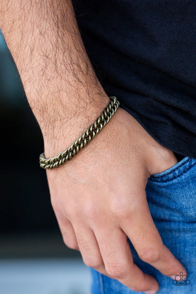 Next Man Up - Urban Brass Bracelet - Men's - Paparazzi
