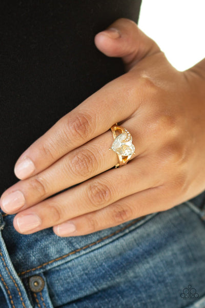 Romantic Reverie - Gold Ring - Paparazzi