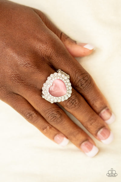 Lovely Luster - Pink Ring - Paparazzi