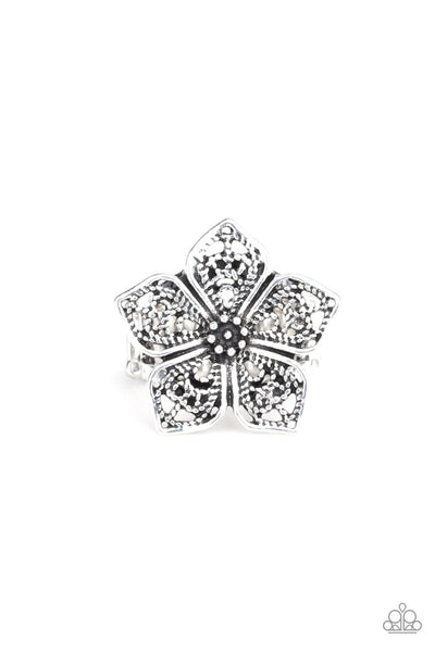 Full Bloom Fancy - Silver Ring - Paparazzi