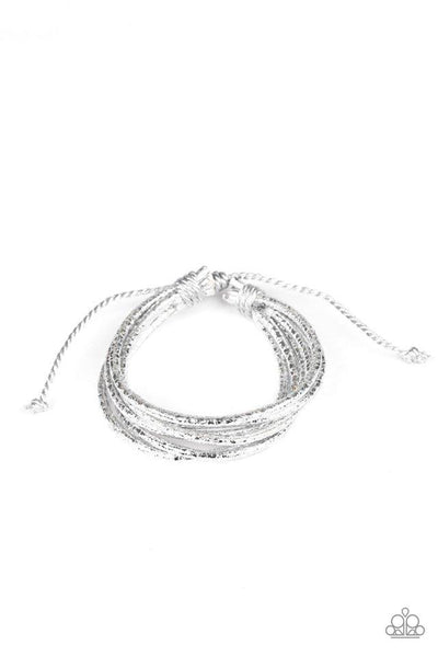 Glitter-tastic! - Silver Bracelet - Paparazzi