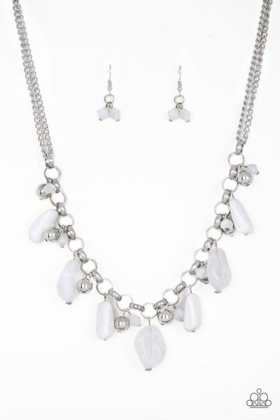 Grand Canyon Grotto - White Necklace - Paparazzi