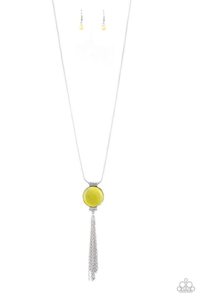 Happy As Can BEAM - Yellow Necklace - Paparazzi