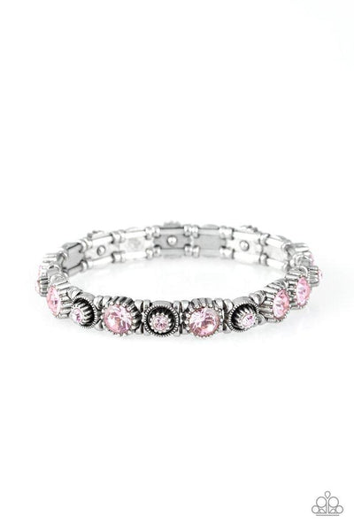 Heavy On The Sparkle - Pink Bracelet - Paparazzi