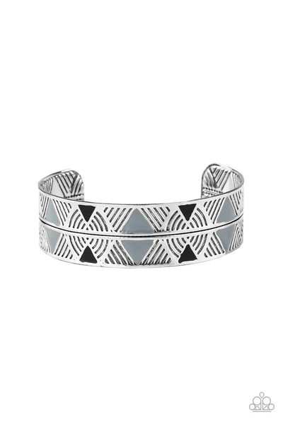 Hidden Glyphs - Silver Bracelet - Paparazzi