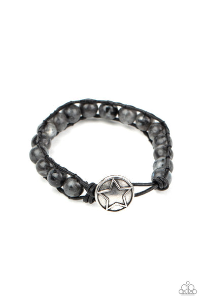 Homespun Stones - Black Bracelet - Paparazzi