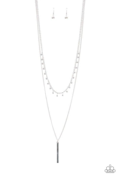 Keep Your Eye On The Pendulum - Silver Necklace - Paparazzi