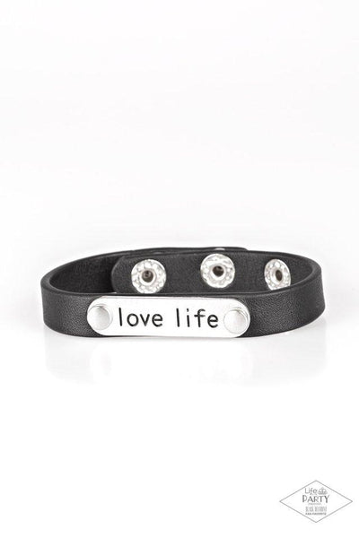 Love Life - Black Snap Bracelet - Paparazzi