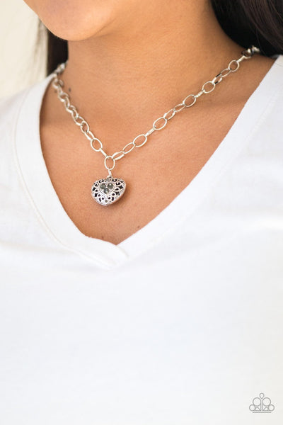 No Love Lost - Silver Necklace - Paparazzi