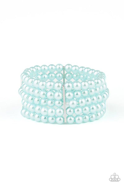 Pearl Bliss - Blue Bracelet - Paparazzi