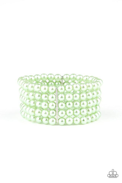 Pearl Bliss - Green Bracelet - Paparazzi