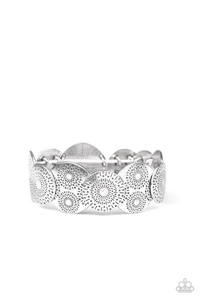 Pleasantly Posy - Silver Bracelet - Paparazzi