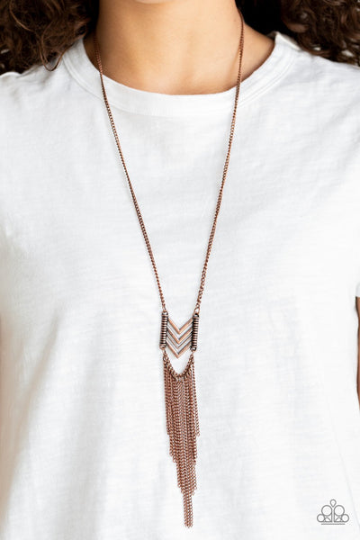 Point Taken - Copper Necklace - Paparazzi