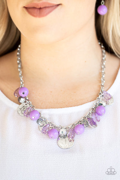 Prismatic Sheen - Purple Necklace - Paparazzi