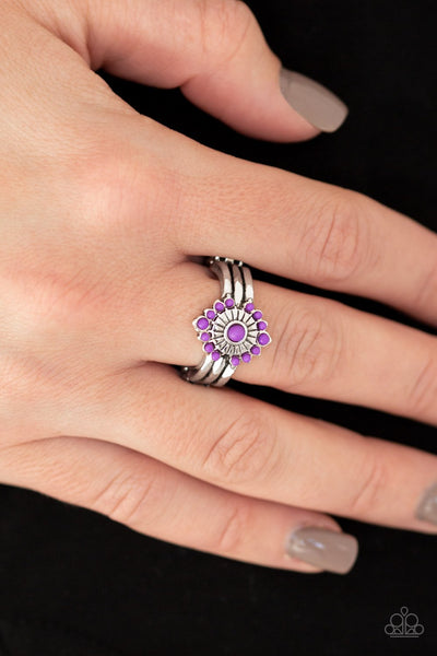 Rainbow Rivera - Purple Ring - Paparazzi