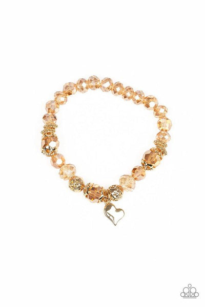 Right On The Romance - Gold Bracelet - Paparazzi