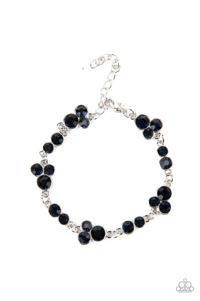 Social GLISTENING - Blue Bracelet - Paparazzi