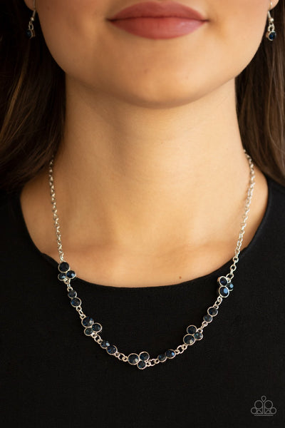 Gorgeously Glistening - Blue Necklace - Paparazzi