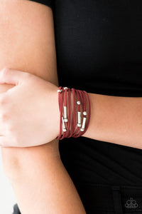 Back To BACKPACKER - Red Bracelet - Paparazzi