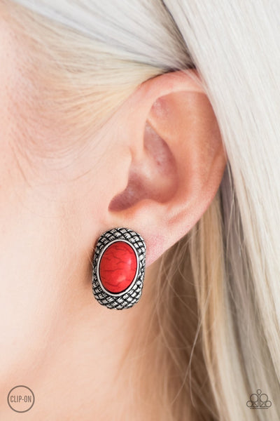Bedrock Bombshell - Red Clip-On