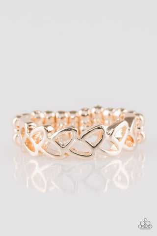 Garland Grandeur - Rose Gold Ring - Paparazzi