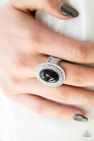 Opulently Olympian - Black Ring - Paparazzi