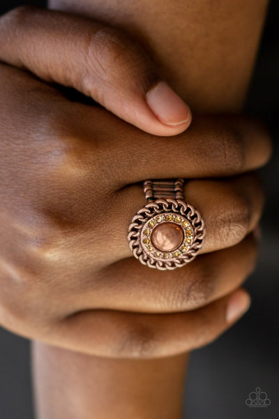 Big City Attitude - Copper Ring - Paparazzi