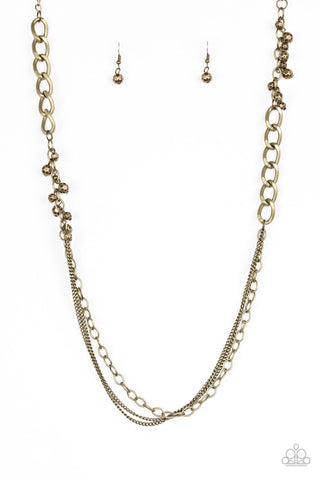 Mega Megacity - Brass Necklace - Paparazzi