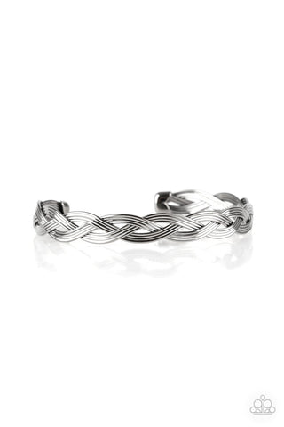 Business As Usual - Black-gunmetal-cuff-paparazzi