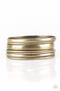 Sahara Shimmer - Brass-bangles-paparazzi