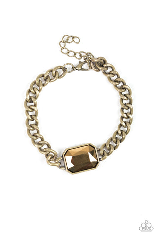 Command and CONQUEROR - Brass chain-bracelet-paparazzi