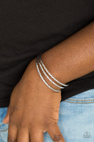 Eastern Empire - Silver Bracelet - Cuff - Paparazzi