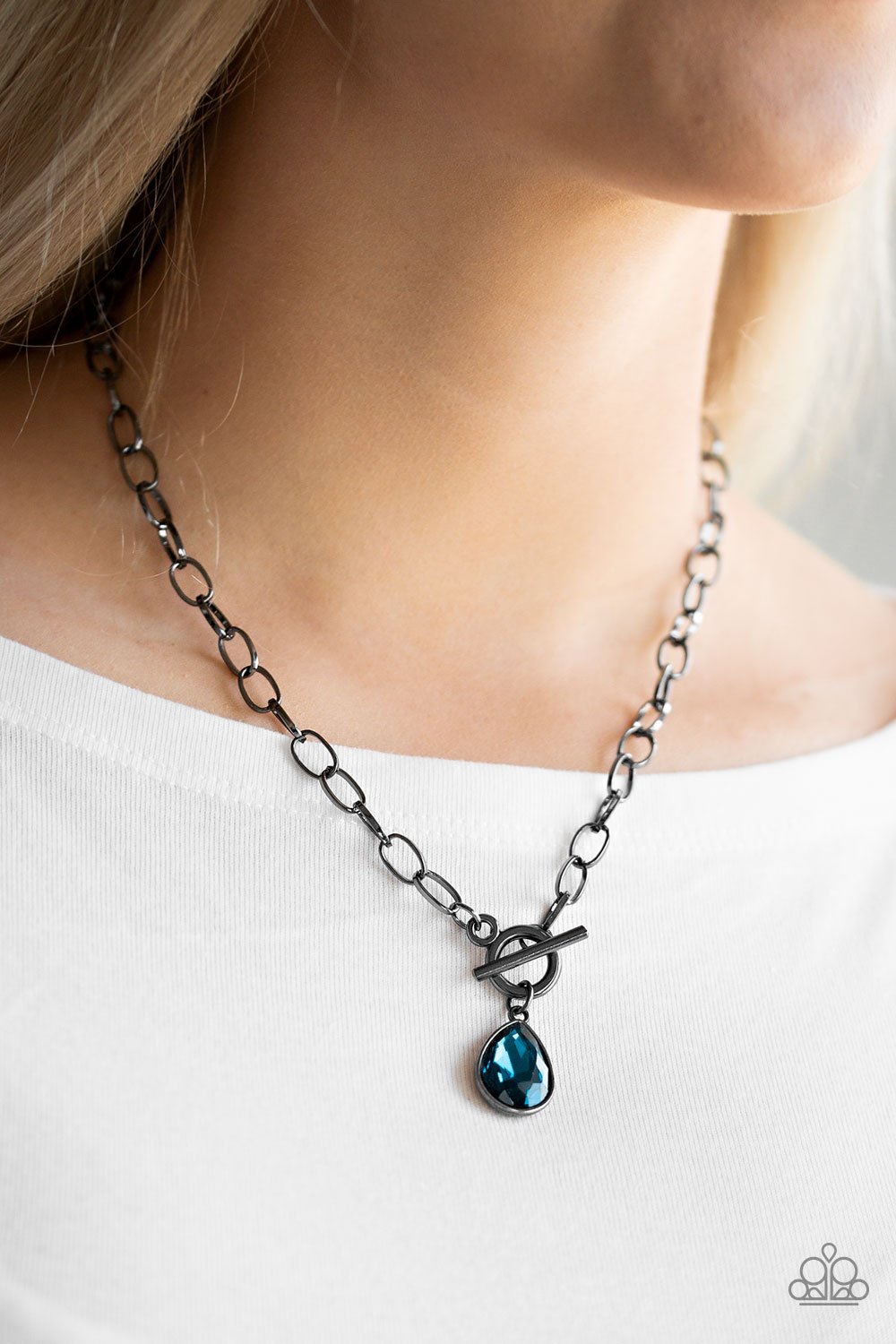 So Sorority - Blue Necklace - Paparazzi
