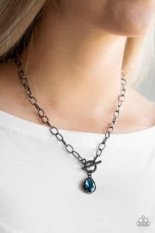 So Sorority - Blue Necklace - Paparazzi