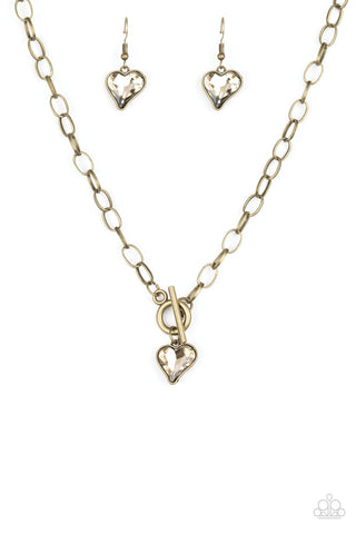 Princeton Princess - Brass Necklace - Paparazzi