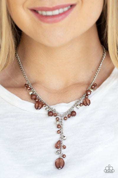 Crystal Couture - Brown Necklace - Paparazzi