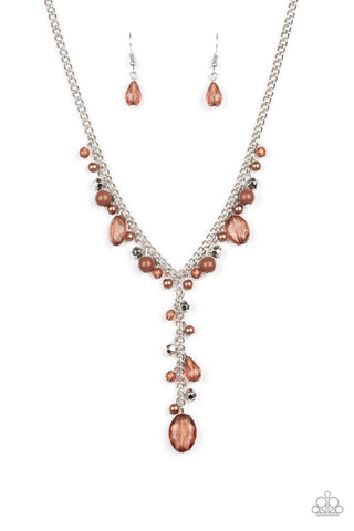 Crystal Couture - Brown Necklace - Paparazzi