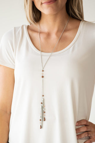Timeless Tassels - Brown Necklace - Paparazzi