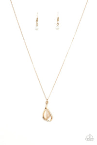 Tell Me A Love Story - Gold-necklace-paparazzi
