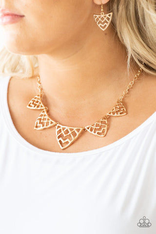 Welcome To The Lions Den - Gold Necklace - Paparazzi