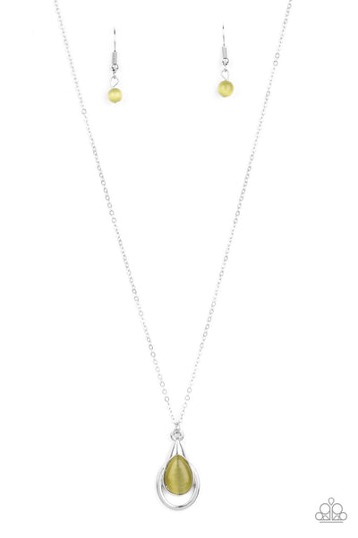 Just Drop It! - Green Necklace - Paparazzi