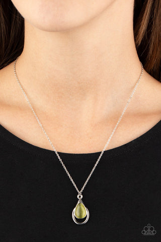 Just Drop It! - Green Necklace - Paparazzi