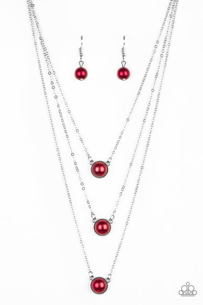 A Love For Luster - Red Necklace - Paparzzi