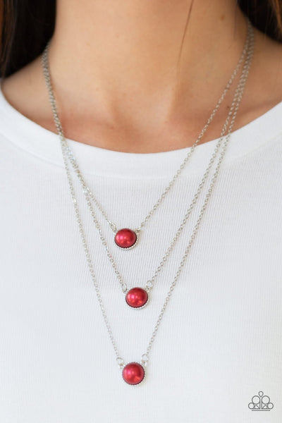 A Love For Luster - Red Necklace - Paparzzi