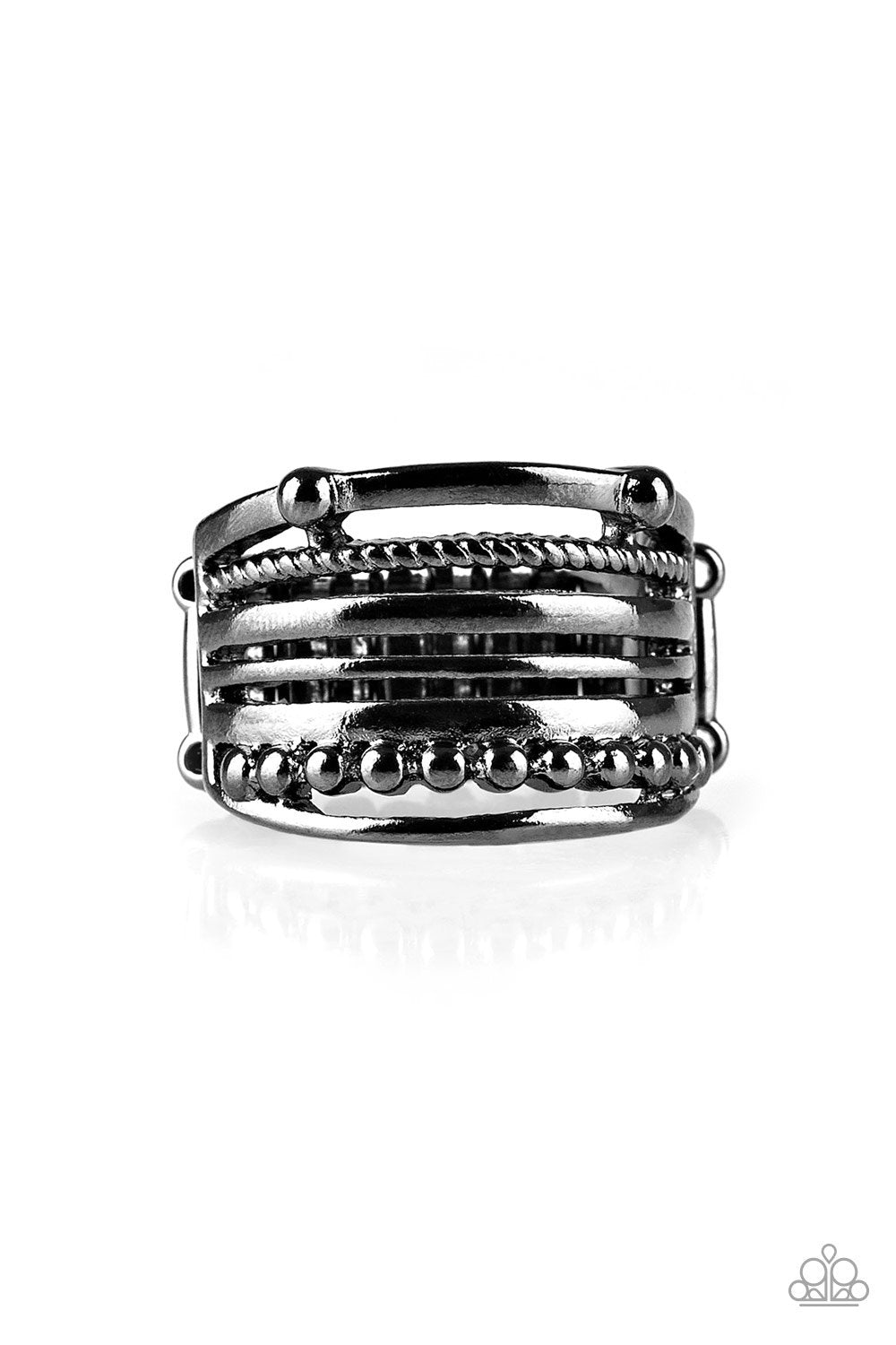 The STEEL Of Night - Black Ring - Paparazzi